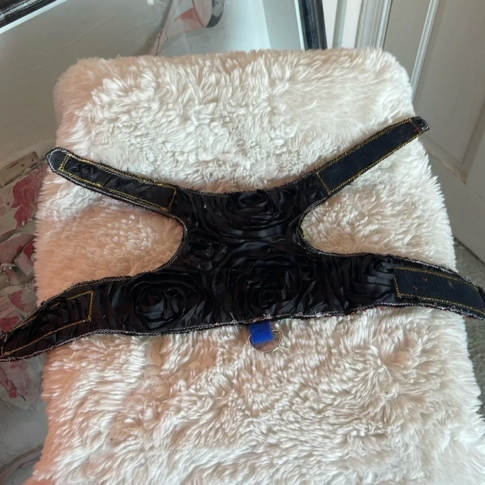 Stylish Black and Tan Dog Harness
